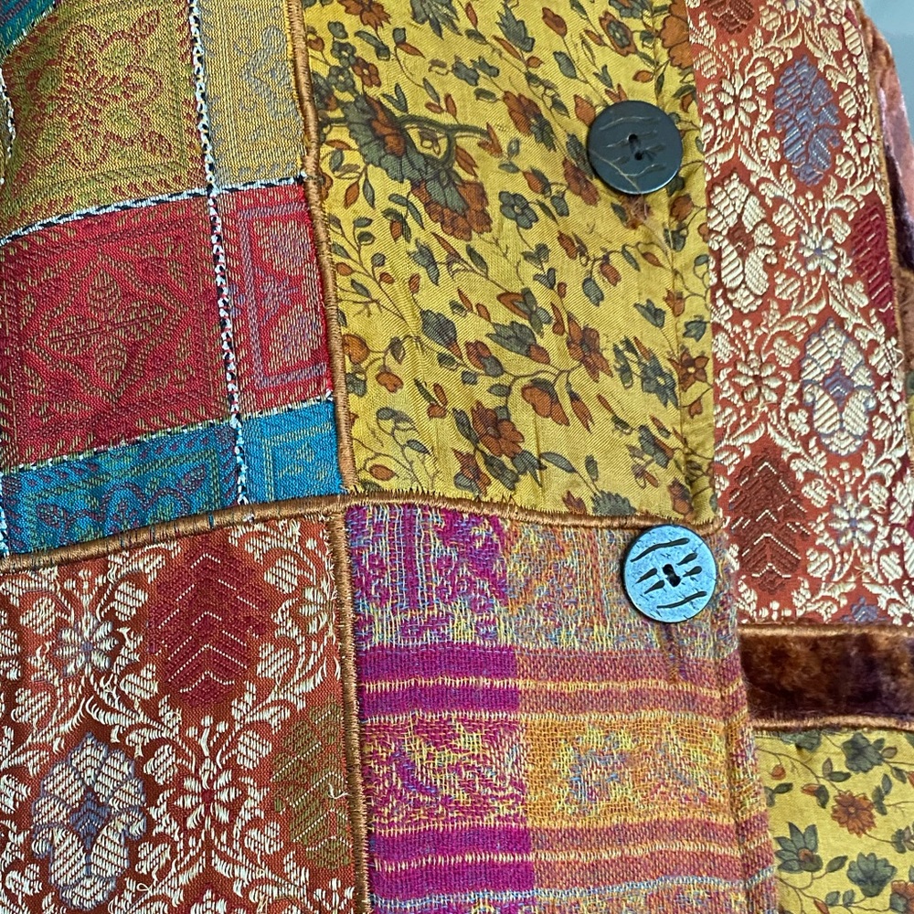 Vintage Patchwork Tapestry Jacket - image 7